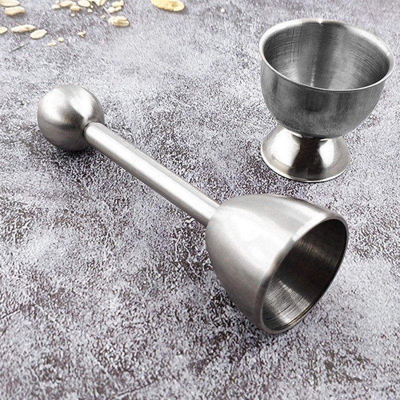 Stainless Steel Egg Shell Opener and Egg Peeler, Stainless Steel