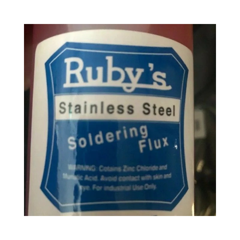 Rubyfluid Stainless Steel Liquid Soldering Flux .5ml Excellent for Stainless