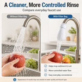 50/100 Pcs Faucet Filter Cotton Bag, Faucet Filter Bag for Kitchen & Bathro
