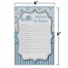Amanda Creation Blue Elephant Baby Wishes Cards 20, 4"x6" -