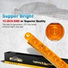 Partsam 2Pcs 12" Amber LED Turn Signal Light Bar -