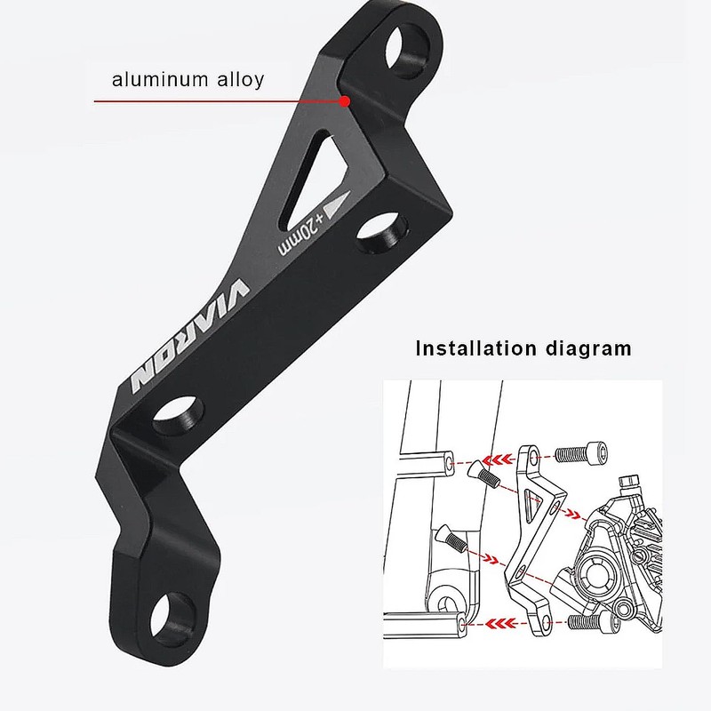 Cyclesavvy 160/180mm Disc Bike Brake Adapter – Flat to Post