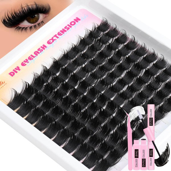Lash Clusters Kit Volume Clutser Eyelash Extension Kit Thick Eyelash