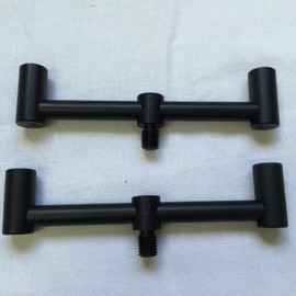 NGT FRR-BB-ALI-2ROD-13CM-BLK Aluminium Buzz Bar In Black - 2 Rod, 13cm Fixed - Black, 13cm