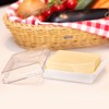 Westmark 208822E3 Plastic Traditional White Clear Fridge Butter Dishes