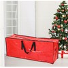 LinaLife Red Waterproof Material Christmas Tree Storage Bag Fits 7.5