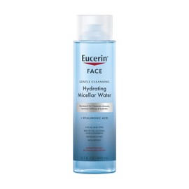Eucerin Face Gentle Cleansing Hydrating Micellar Water, Face Cleanser and Makeup Remover with Hyaluronic Acid, 13.5 Fl Oz Bottle