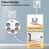 RAVPHICS Desktop Steckdosenleiste 5 Fach Mehrfachsteckdose mit 2 USB und