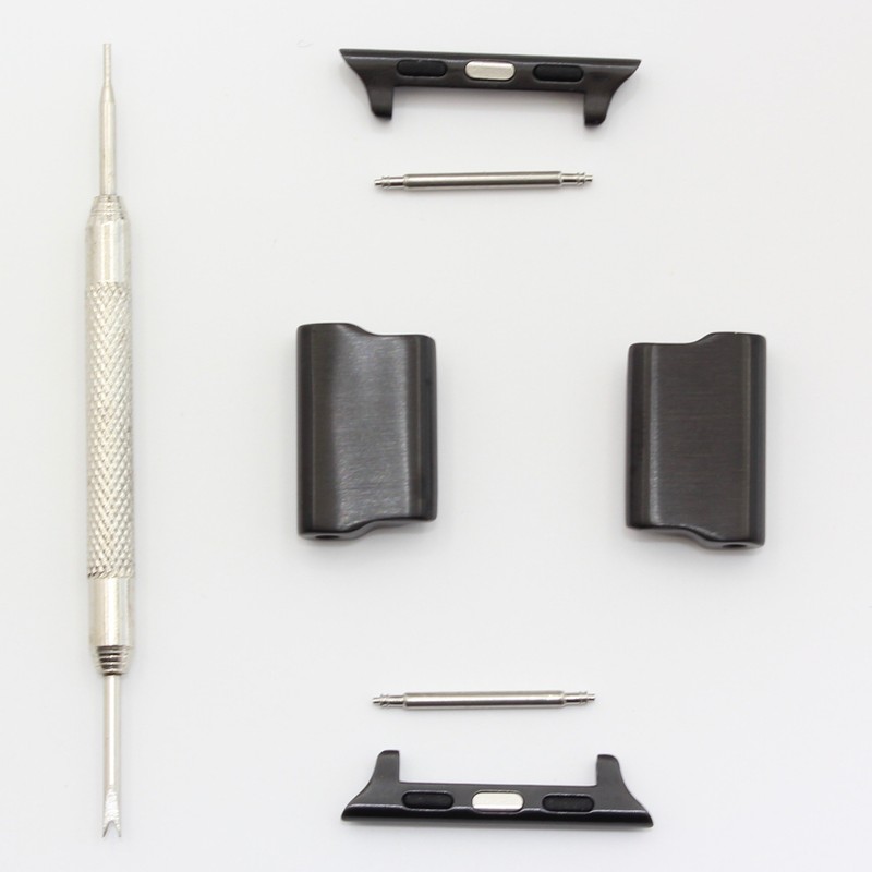 Link- watch adapter compatible with LEATHERMAN TREAD - Black (Lug