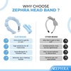 ZEPHRA Spa Headband & Claw Clip Set –Non-Slip Puffy Makeup