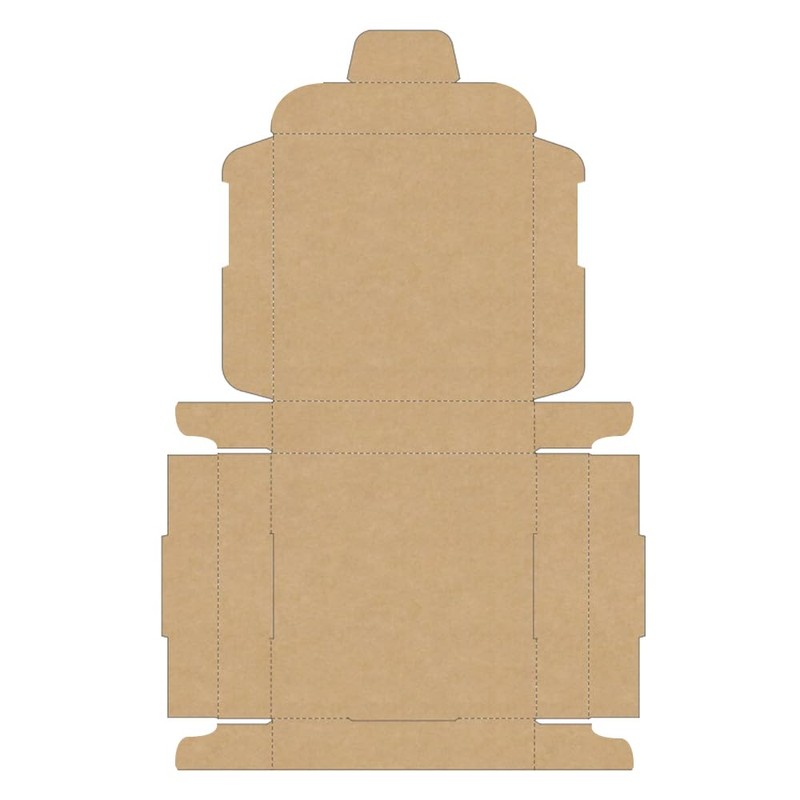 AKAR Brown Mini C7/A7 Large Letter Size Box, 101x101x20mm -