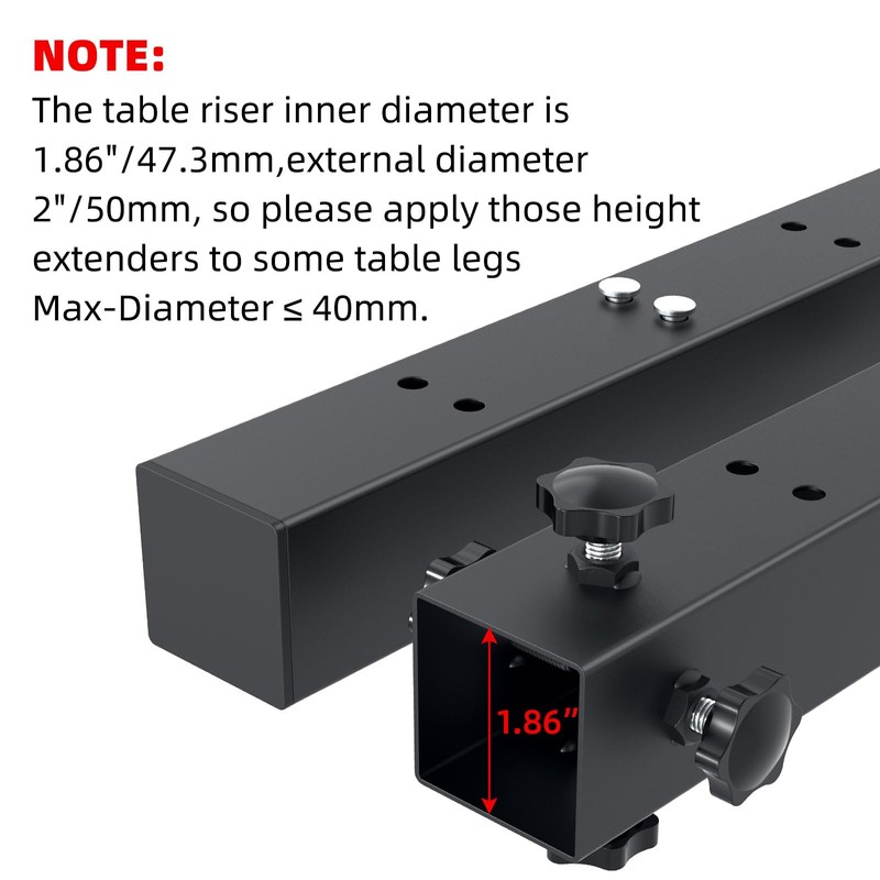 Famiron 4 Pcs Table Leg Extenders for Folding Tables, 4