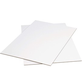 Aviditi Corrugated Cardboard Sheets 24" x 36" (5 Pack) Large Card Board for Layer Separation Packaging Mailing Shipping Packing, and Protecting Products from Forklift Damage - White, 5 Pack