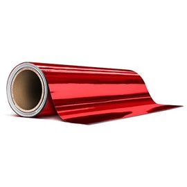 VViViD Red Mirror Chrome Air-Release Adhesive Vinyl Pinstripe Tape Roll (12 Inch x 20ft)