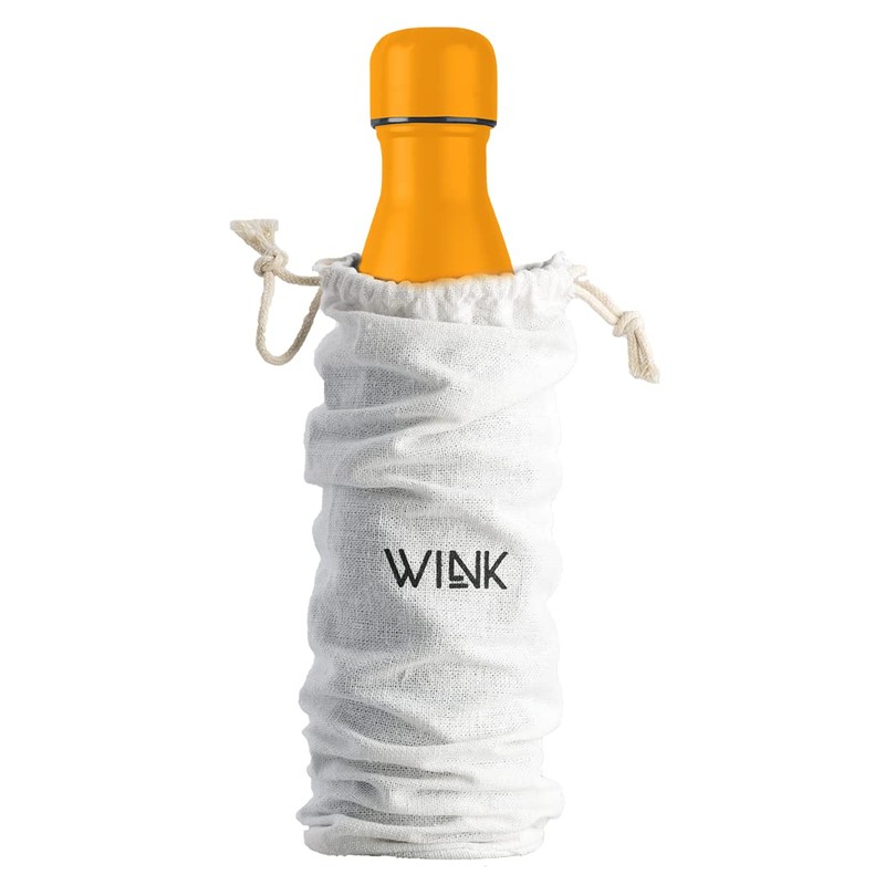 Wink Stainless Steel Thermal Flask with Cotton Bag, Thermos Flask,