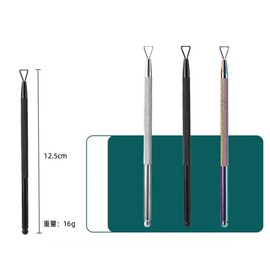 BOBOZHONG Cuticle pusher, cuticle pusher, 2 pieces, nail pusher, cuticle spatula, cuticle removal, made of stainless steel, professional