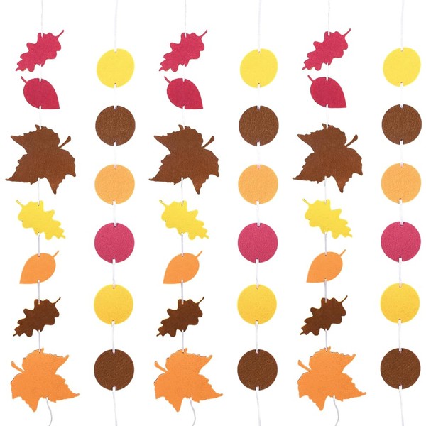 SOFPLATE 2 Bags 2 Styles Autumn Felt Garland Thanksgiving Party
