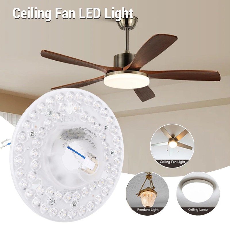 LED Ceiling Fan Light, 4.92 Inch Retrofit Light Kit Replacement
