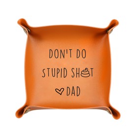 Back to School Supplies for Kids Last First Day of School Gifts Bulk Son Gifts from Dad Back to Schools Stuff for Teen Girls Boys Gag Gifts for Men Son Birthday Christmas Stocking Stuffer Leather Tray