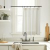 Cream Kitchen Window Cafe Curtains 24x30 Inch Length Over Sink,Modern