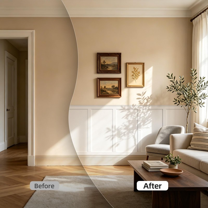 WADILE Premade Board and Batten Wall Panel Kit