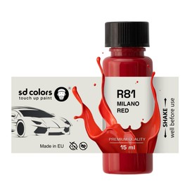 SD COLORS Milano Red R81 15ml Paint Repair Paint With Brush Coded R81 Milano Red