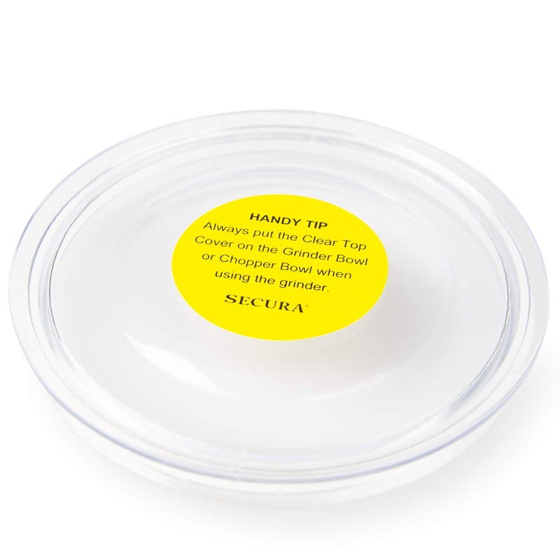 Secura Replacement Clear Top Cover for Secura Coffee & Spice