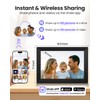 FOOJOE Digital Picture Frame WiFi10.1inch - Smart Touch Screen Digital