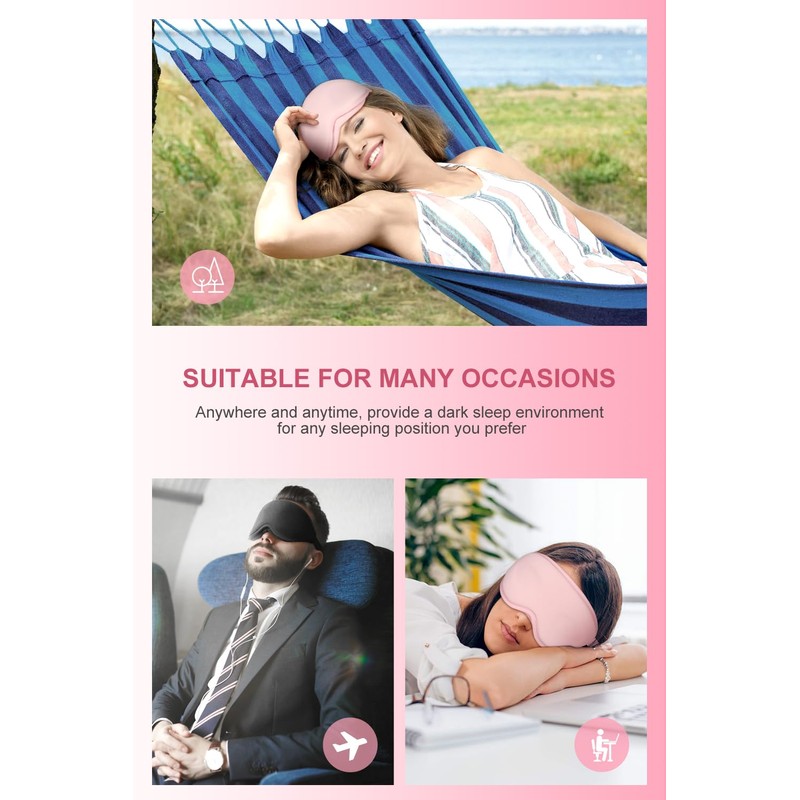 Aosun Sleeping Mask for Side Sleepers, Pack of 2, Improved