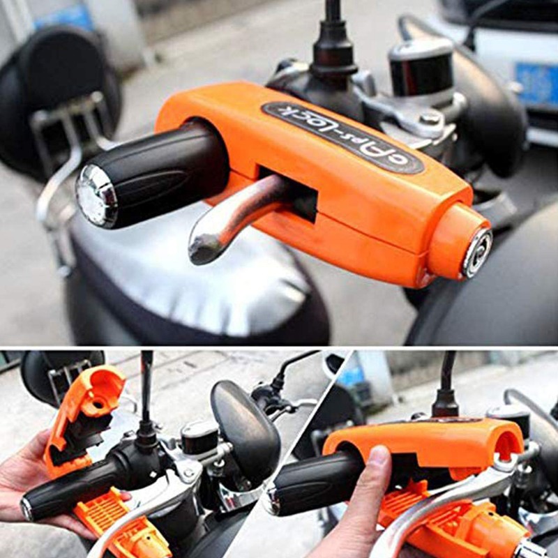 2 PCS Car Motorcycle Handlebar Brake Lever Grip Throttle Lock
