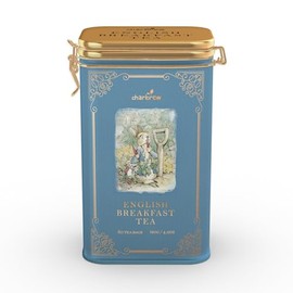Charbrew Peter Rabbit English Breakfast Metal Tea Tin Caddy Gift – 60 Teabags Black Tea Blend
