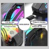 Docooler Wireless Gaming Mouse, Transparent Crystal Shell, 3 Modes (USB