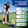 EagleStone Toddler Golf Set with Foot Pedal Launcher, Kids Golf