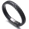 HALUKAKAH ● Solo ● Men's Genuine Black Leather Bracelet Classic