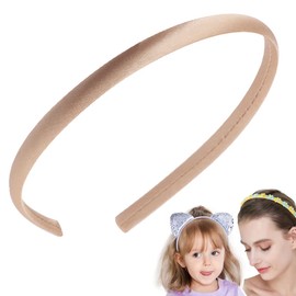 FAIRYGATE Satin Headband Women's Wide Satin Headbands Hard Headbands Non-Slip Hair Bands Colourful Headband for Women and Girls 4428