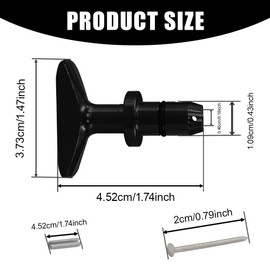 HQRNYP Car Oil Dipstick Handle, Engine Oil Handle, Alloy Anti-Rust Transmission Dipstick Modification Tool, T-Shaped Non-Slip Easy-Grip Engine Caliper Pull Tool for 1999-2011 Ford Mustang GT V8 GT500