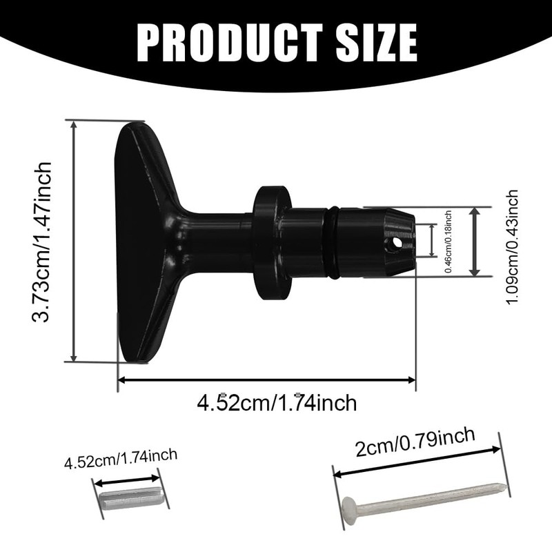 HQRNYP Car Oil Dipstick Handle, Engine Oil Handle, Alloy Anti-Rust