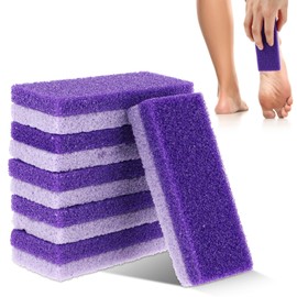 6pcs Foot Stone Pumice,Heel Scrubber,Foot Pumice Stone for Feet Skin Callus Remover and Scrubber（Purple）