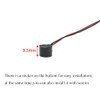 Hahiyo YMD-12095 Electronic Buzzer Alarm 5V DC 12x9.5mm Beep Continuous