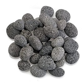 American Fireglass Small Gray Lava Stone (1/2" - 1") 10 lb Bag