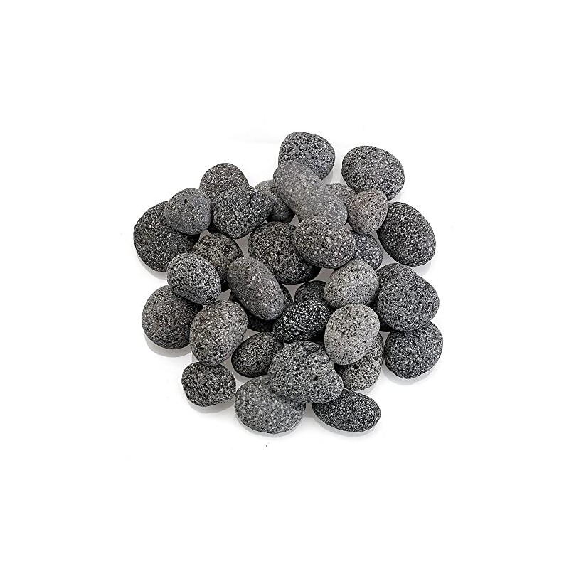 American Fireglass Small Gray Lava Stone (1/2" - 1") 10
