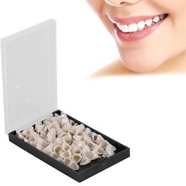 Resin Temporary Crown False Teeth Crown False Teeth Denture Care Temporary Tooth Repair Material Temporary Fake Teeth (70 Front Crown )