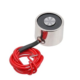 Electromagnet, 5±1 V operating voltage, maximum suction value is 5 kg/49 N, 25 x 11 mm, the round suction cup, electromagnet