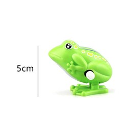 HOLXINES 3 PCS Wind Up Frog Plastic Clockwork Animal Walking Jumping Frog Funny Gift
