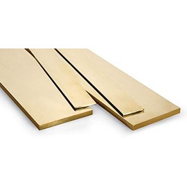 QX Brass Flat Bar. 300mm Length. 31.8mm Width x 3.2mm Thickness. CZ121