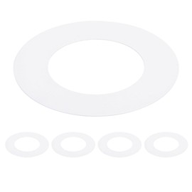 Awclub White Goof Trim Ring for 5 Inch Recessed Cans Downlights for Ceiling Light Fixtures, 5 Pack 5.9-Inch Inner Diameter, 8-Inch Outer Diameter, Steel Construction