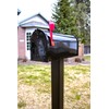 Gibraltar Mailboxes Elite Medium Capacity Galvanized Steel Black, Post-Mount Mailbox,