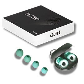 EAR PLUGS QUIET Earplugs for Sleeping, Noise Reducing, Ultra Comfortable for Sleeping, Studying, Travel, Concerts, Festivals. Reduction 25-28dB (SNR), Soft and Flexible Hearing Protection, Comfortable