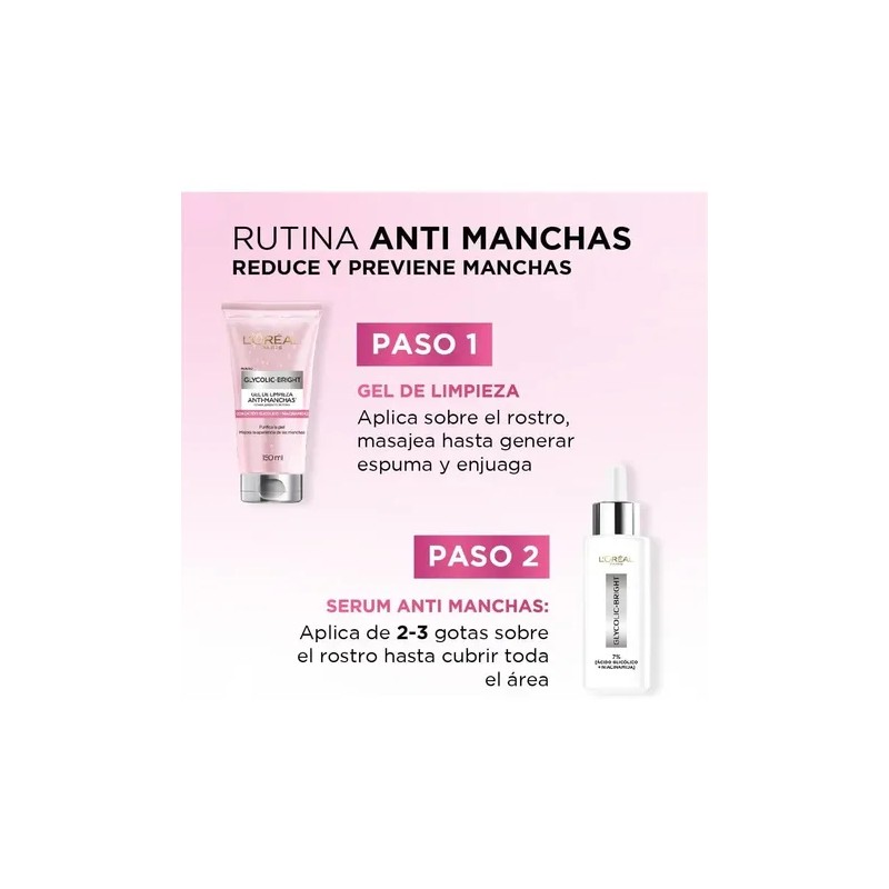 Skincare Kit Rutina Completa Glycolic Bright Loréal Kit 5