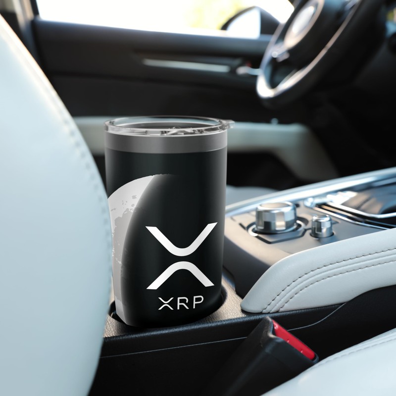 Internet money cryptocurrency Ripple XRP Moon Stainless Steel Insulated Tumbler